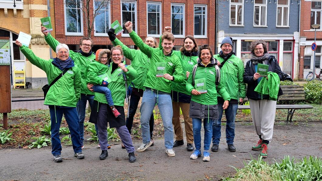 Team campagne huis aan huis