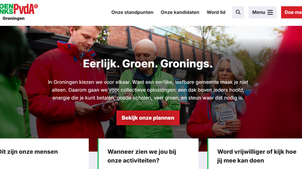 website groenlinks-pvda