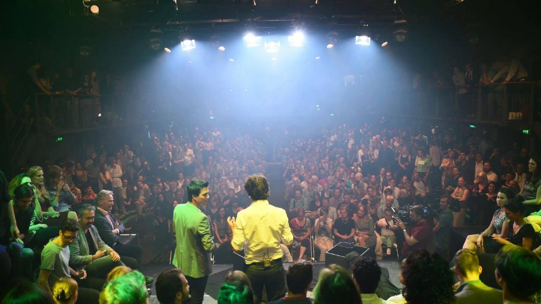 Jesse Klaver tijdens Meet-up #1 in Amsterdam