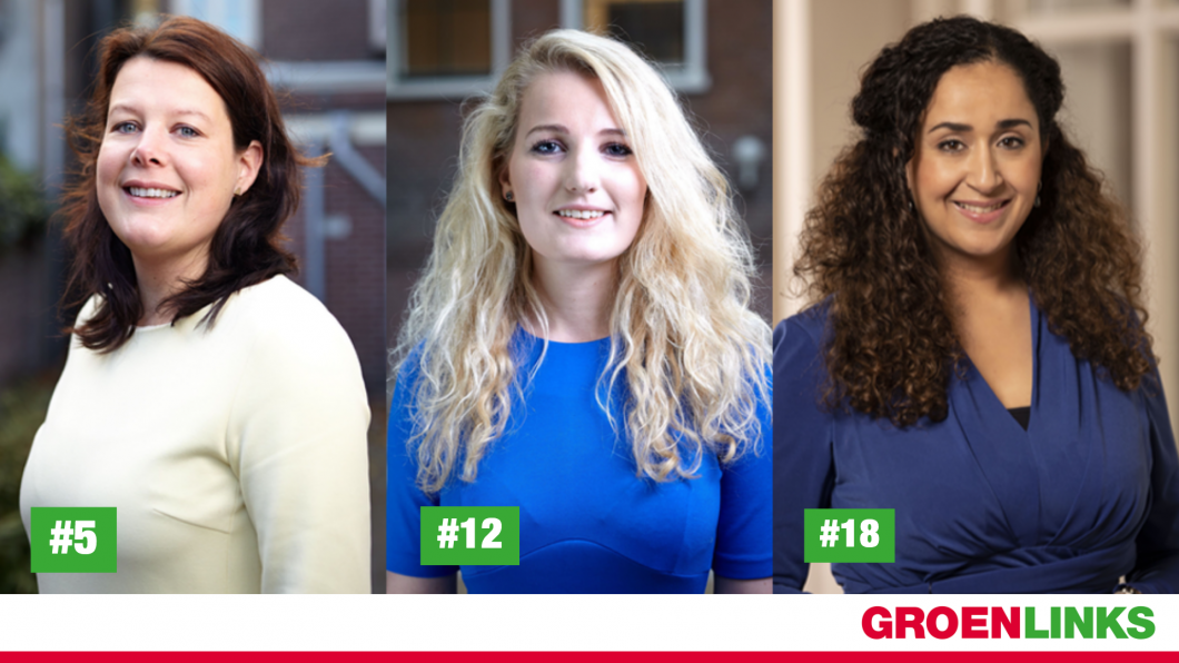 vlnr: Sabine, Sjoukje en Glimina