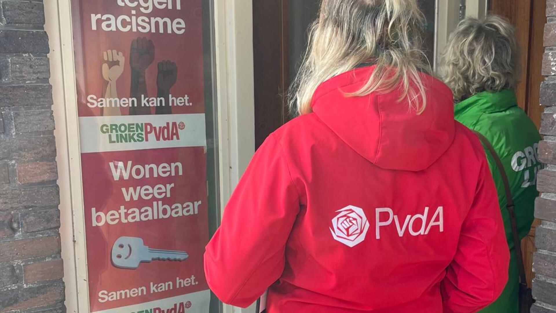 rood en groen langs de deuren